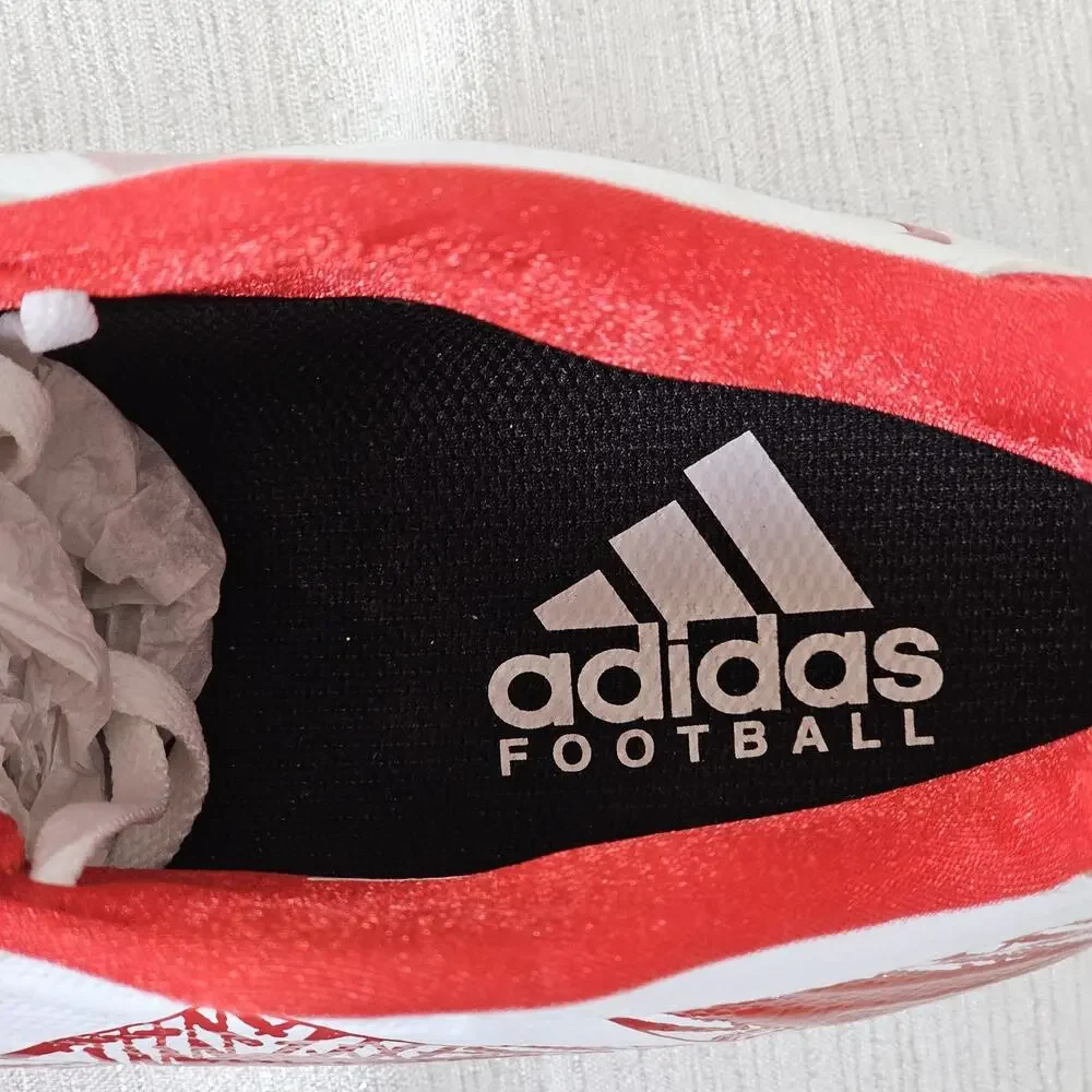 Adidas Freak X Carbon Low Top Shoes Football Cleats Men’s 15 BY3098 White Red